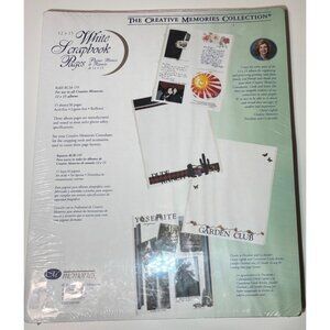 Creative Memories Refill Pages 12x15 White Scrapbook Pages Original Style